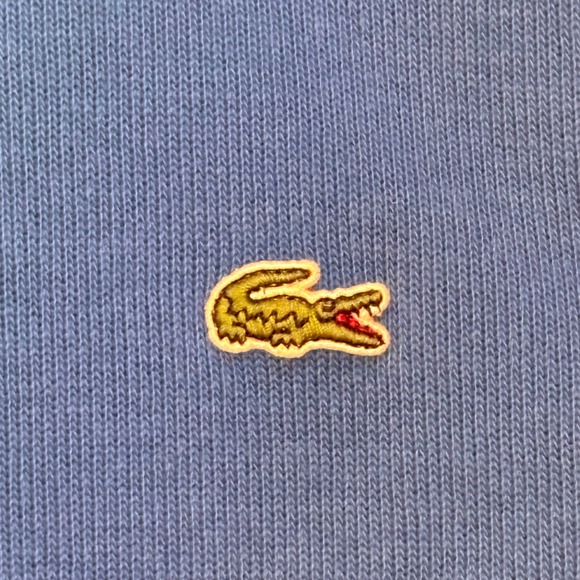 Lacoste Quarter Zip Sweatshirt Mens 8 XXL Blue Excellent F8330 Pullover - Picture 4 of 6